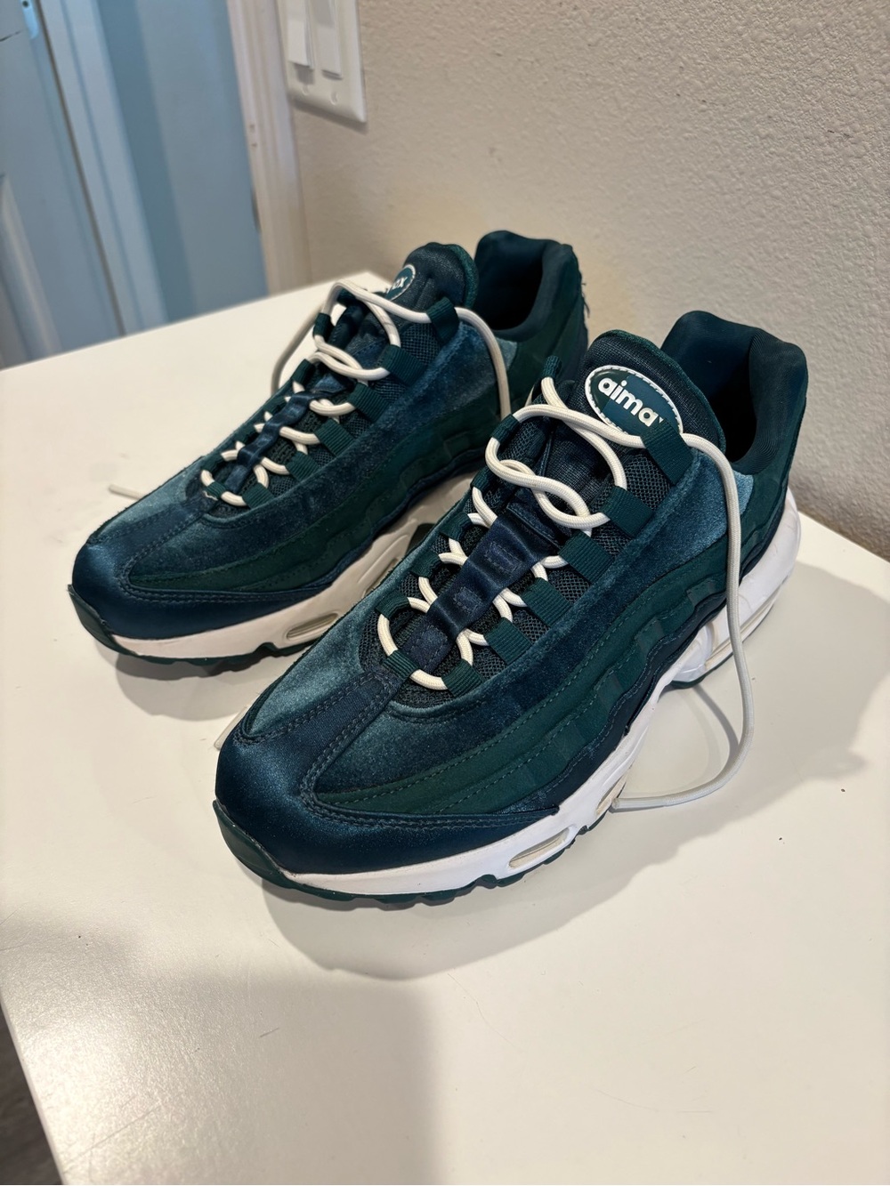 Nike Women's Air Max 95 DZ5226-300 Green Velvet/Dark Atomic Teal Sz 10 - Picture 5 of 9